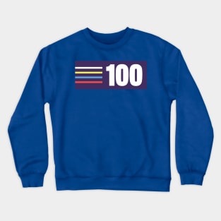 100 Mile Trail and Ultra Running Horizontal Crewneck Sweatshirt